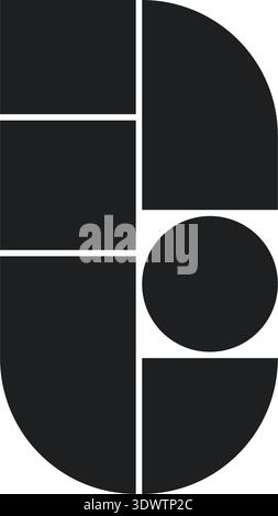 Collage panel. Storyboard layout panel. Manga comic book blank template. Empty page frame for photo collage. Rounded rectangle gallery mockup. Vector Stock Vector