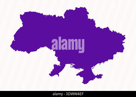 Purple Editable Ukraine Simple Map, vector editable design, can be used for business or presentation design. Stock Vector