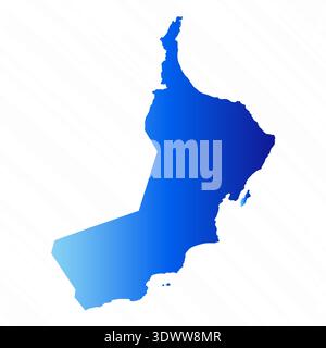 Gradient Simple Oman Map Background, vector editable design, can be used for business or presentation design. Stock Vector