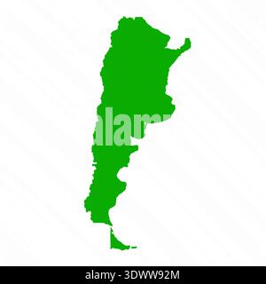 Green Vector Map Of Argentina Country, vector editable design, can be used for business or presentation design. Stock Vector