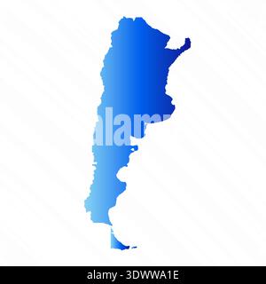 Gradient Simple Argentina Map Background, vector editable design, can be used for business or presentation design. Stock Vector