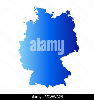 Gradient Simple Germany Map Background, vector editable design, can be used for business or presentation design. Stock Vector