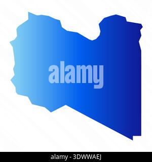 Gradient Simple Libya Map Background, vector editable design, can be used for business or presentation design. Stock Vector