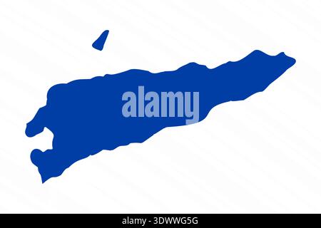 Abstract Blue East Timor Simple Map, vector editable design, can be used for business or presentation design. Stock Vector