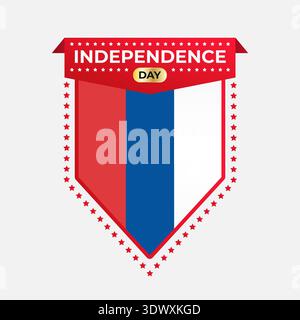 Russia Independence Day Banner Design, vector editable design, can be used for business or presentation design. Stock Vector