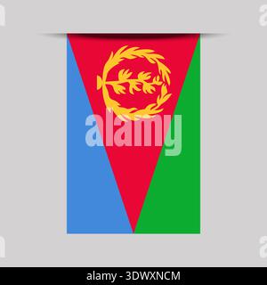 Eritrea Banner Flag Vector Illustration, vector editable design, can be used for business or presentation design. Stock Vector