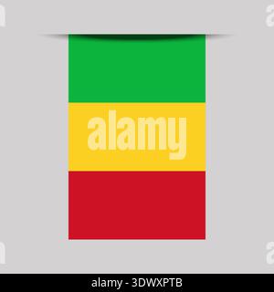 Mali Banner Flag Vector Illustration, vector editable design, can be used for business or presentation design. Stock Vector