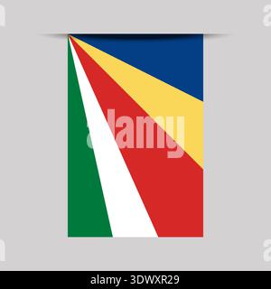 Seychelles Banner Flag Vector Illustration, vector editable design, can be used for business or presentation design. Stock Vector