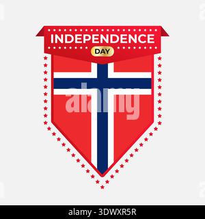 Norway Independence Day Banner Design, vector editable design, can be used for business or presentation design. Stock Vector