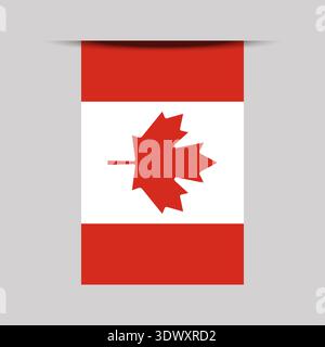 Canada Banner Flag Vector Illustration, vector editable design, can be used for business or presentation design. Stock Vector