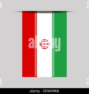 Iran Banner Flag Vector Illustration, vector editable design, can be used for business or presentation design. Stock Vector
