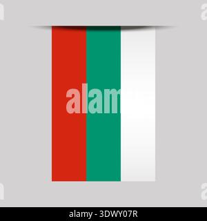 Bulgaria Banner Flag Vector Illustration, vector editable design, can be used for business or presentation design. Stock Vector