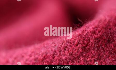 Purple red luxury natural cashmere. Abstract background with copy space Stock Photo