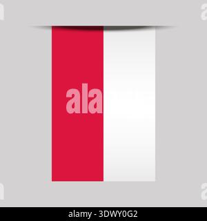 Poland Banner Flag Vector Illustration, vector editable design, can be used for business or presentation design. Stock Vector