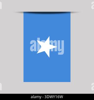 Somalia Banner Flag Vector Illustration, vector editable design, can be used for business or presentation design. Stock Vector