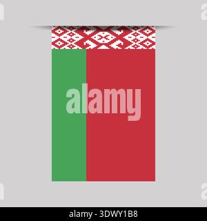 Belarus Banner Flag Vector Illustration, vector editable design, can be used for business or presentation design. Stock Vector