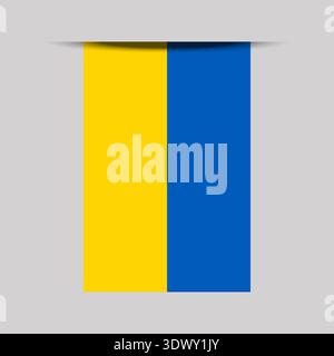 Ukraine Banner Flag Vector Illustration, vector editable design, can be used for business or presentation design. Stock Vector