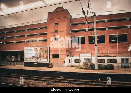 Brutalist architecture of The Howard Centre, Welwyn Garden City, England UK 2026 Stock Photo