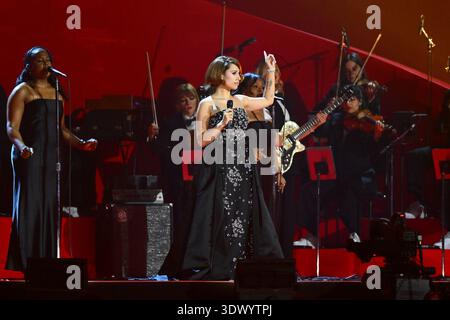 Manchester, UK. 28 February 2026. Raye performing at the Brit Awards 2026 at Co-op Live, Manchester. Photo credit should read: Matt Crossick/Empics/Ģ����ý Live News Stock Photo