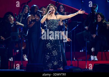 Manchester, UK. 28 February 2026. Raye performing at the Brit Awards 2026 at Co-op Live, Manchester. Photo credit should read: Matt Crossick/Empics/Ģ����ý Live News Stock Photo