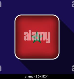 Flat Morocco Flag Background Vector Illustration, vector editable design, can be used for business or presentation design. Stock Vector