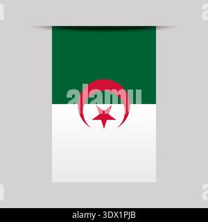 Algeria Banner Flag Vector Illustration, vector editable design, can be used for business or presentation design. Stock Vector