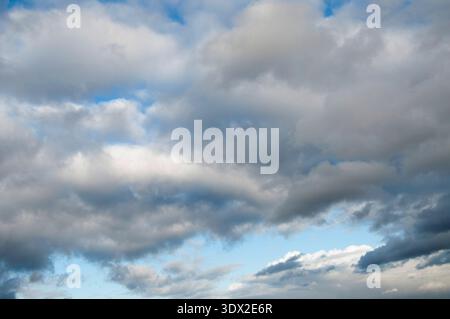 Sky and clouds. Clouds in the sky. Dramatic sky background. Before storm sky. Stock Photo