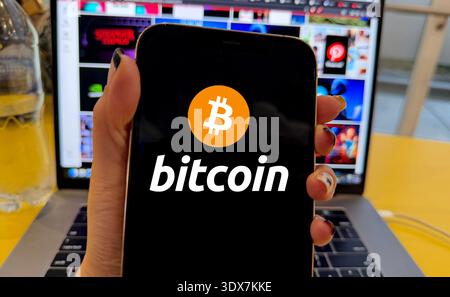 Bitcoin, BTC, Cryptocurrency, Crypto, Blockchain, Finance, Technology, Innovation, Digital Asset, Trading, Exchange, Satoshi Nakamoto, Money, Investme Stock Photo