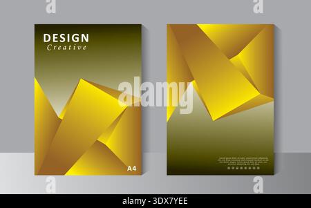 Abstract flyer, cover, business brochure vector design, Leaflet advertising, abstract background, Modern poster magazine template, Annual report. Stock Vector