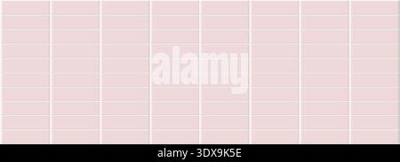 Pink tile with a mosaic classic squares, bathroom or pool background. Wall and floor in kitchen, bathroom, toilet. Square ceramic tiled, brick grid pattern. Vector illustration Stock Vector