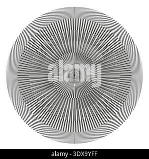 Radial star shine Vector. Circular ray patterns. Symmetrical sun symbols. Geometric burst graphic element artwork. EPS 10. Stock Vector