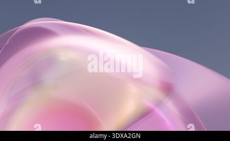 Abstract wavy fluid pink violet shape background Stock Photo