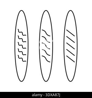 Bread loaf icon. Bakery food vector. French baguette symbol. Wheat pastry sign. EPS 10. Stock Vector