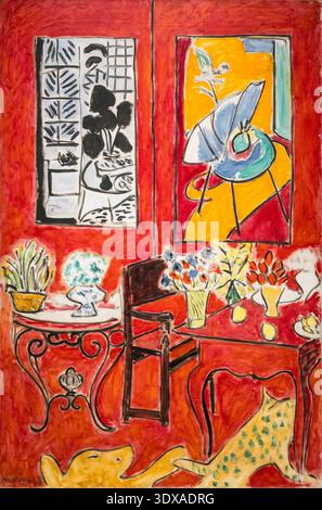 Grand Interior Rouge. Large Red Interior. by Henri Matisse. in