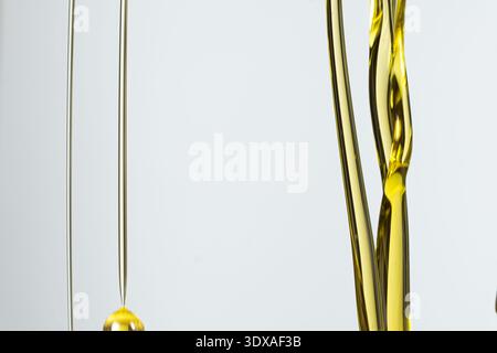 Abstract oil splashes and drips for luxury design Stock Photo