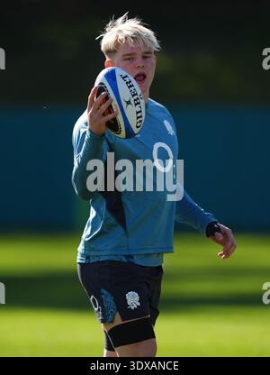 Henry Pollock during the rugby union Six Nations Championship match ...