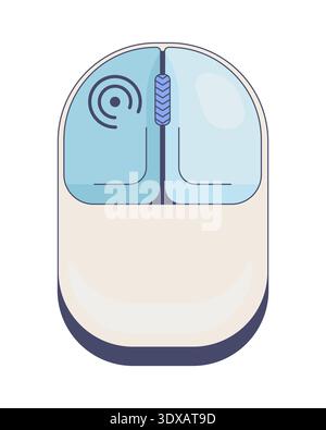 Left click modern computer mouse button Stock Vector