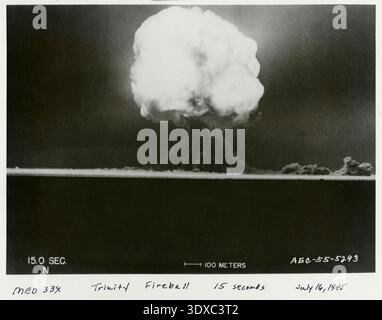 Trinity Test Yield Trinity TNT Test, Manhattan Project Stock Photo - Alamy