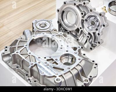 Gearbox housing and cover in store exhibition Stock Photo