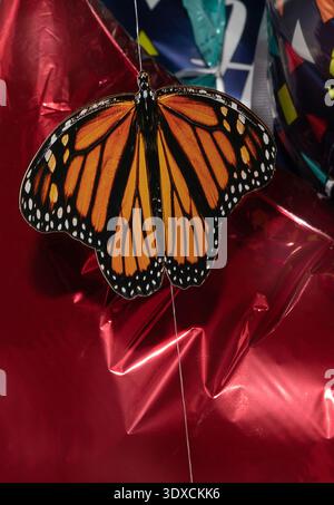 A festive descoration in the shape of a butterfly Stock Photo