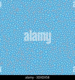 Vector science background. Tiny shape size. Multiple repeated inner triangles. Single color tone style. Repeatable pattern. Trending vector tiles. Stock Vector