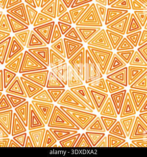 Triangle shapes background. Medium triangle size. Multiple repeated inner triangles. Monotone colored style. Repeatable pattern. Stock Vector