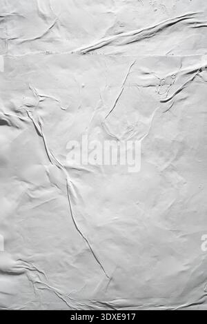 white crumpled paper Stock Photo