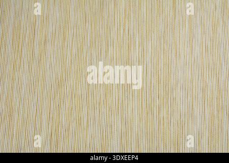fabric for grunge background.Texture of natural ivory twill fabric close-up. background for your mockup.Gathered and folded texture of woven linen fab Stock Photo
