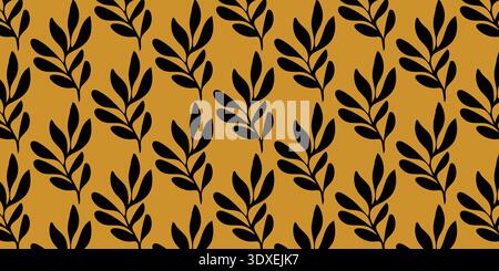 Olive Leaf Seamless Pattern Botanical Nature Background for Textile Fabric Wallpaper and Wrapping Stock Vector