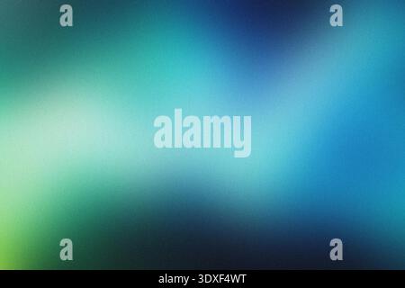 Blurring gradient background showing blue and green colors, slight noise effect Stock Photo