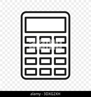 Finance calculator icon. Accounting tool symbol. Math device Vector element. Business equipment. School tool sign. Stock Vector