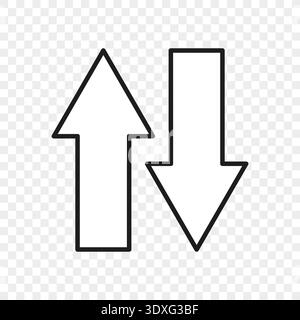 Transfer arrows icons. Exchange Vector symbol. Data sync element. Direction pointer sign. Loading process motion actions Stock Vector