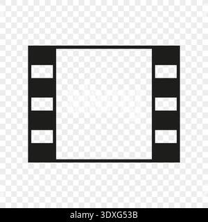 Cinematography footage illustration. Professional film Vector. International video recording. Entertainment cinema productions Stock Vector
