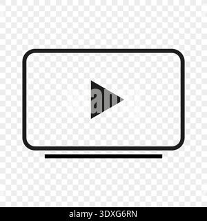 Sophisticated media players. Comprehensive Vector symbols. Professional monitor buttons. Universal broadcast signs. Stock Vector